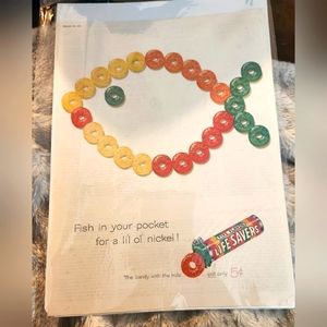 Authentic 1960s life savers candy ad